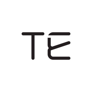 İlk harf vektör logo simgesini girin