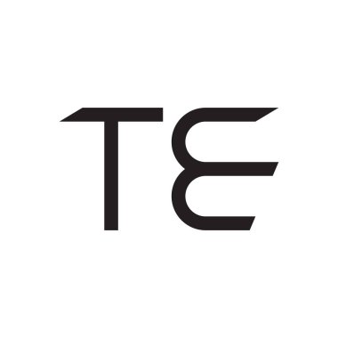 İlk harf vektör logo simgesini girin