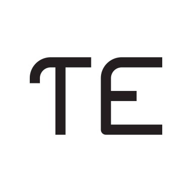 İlk harf vektör logo simgesini girin