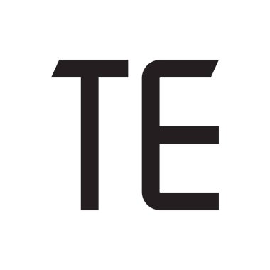 İlk harf vektör logo simgesini girin