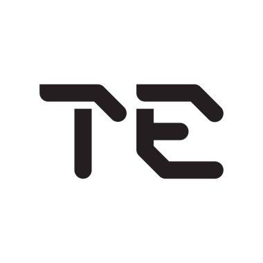 İlk harf vektör logo simgesini girin