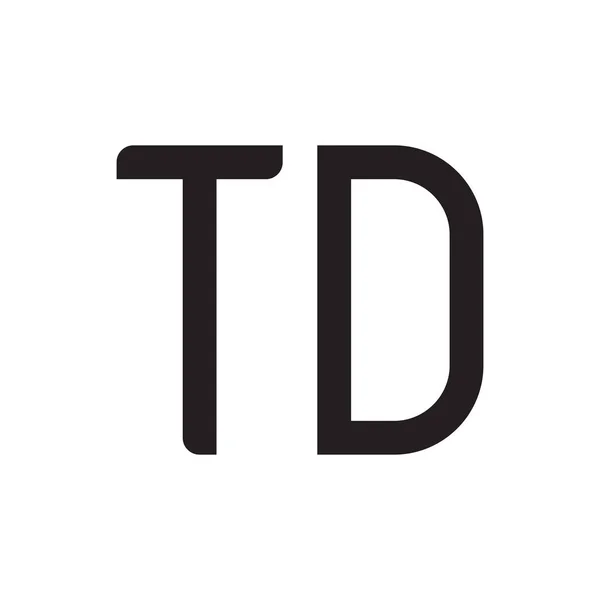 Td初始字母向量图标 — 图库矢量图片