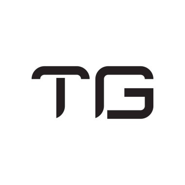 tg ilk harf vektör logo simgesi
