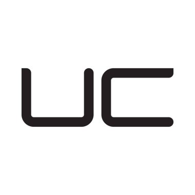 uc ilk harf vektör logo simgesi