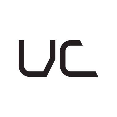 uc ilk harf vektör logo simgesi