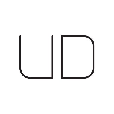 İlk harf vektör logo simgesi