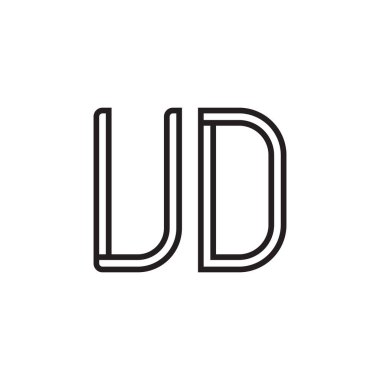 İlk harf vektör logo simgesi