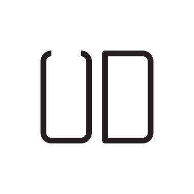 İlk harf vektör logo simgesi