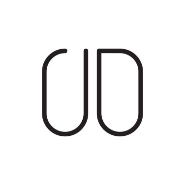 İlk harf vektör logo simgesi