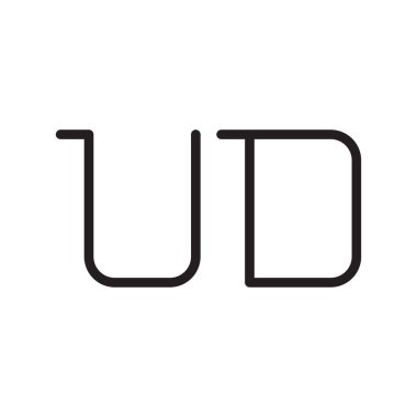 İlk harf vektör logo simgesi