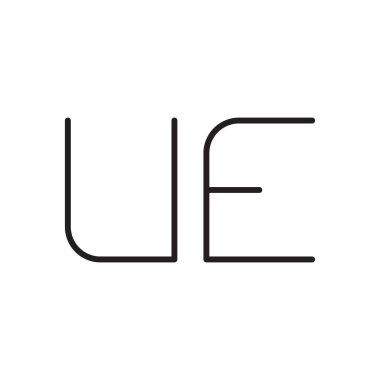 İlk harf vektör logo simgesine bak