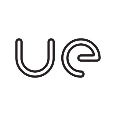 İlk harf vektör logo simgesine bak