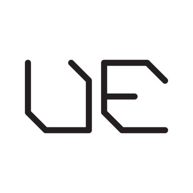 İlk harf vektör logo simgesine bak