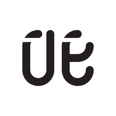 İlk harf vektör logo simgesine bak