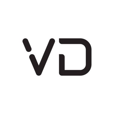 vd ilk harf vektör logo simgesi