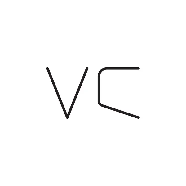 Icono Inicial Del Logotipo Del Vector Letra — Vector de stock