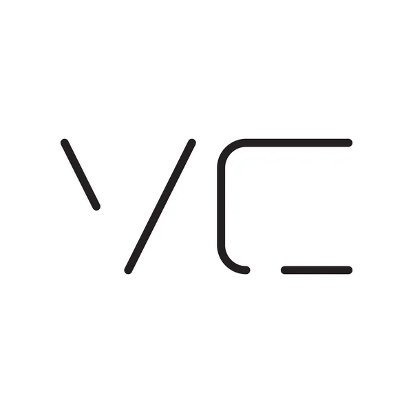 Icono Inicial Del Logotipo Del Vector Letra — Vector de stock