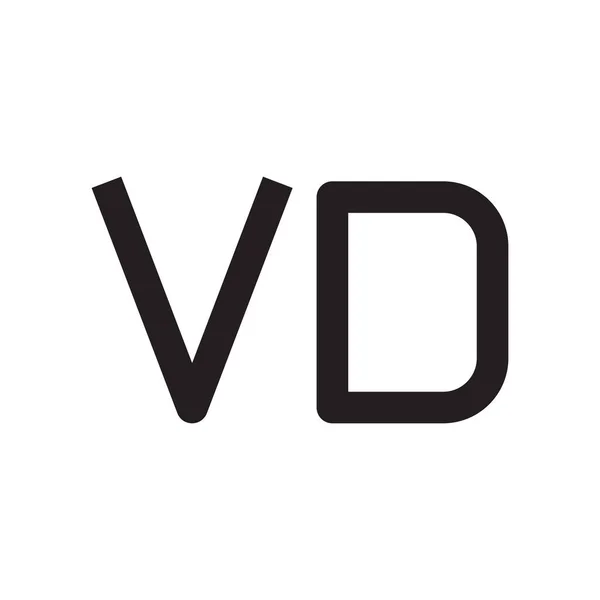 Kezdőbetű Vektor Logó Ikon — Stock Vector