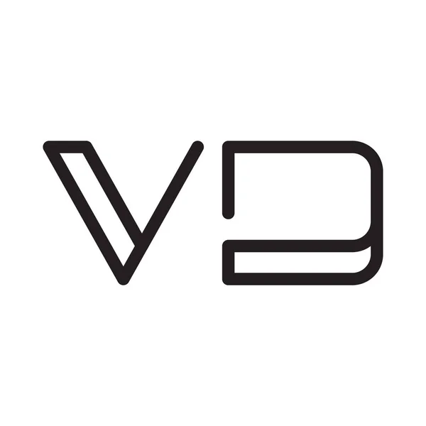 Початкова Літера Векторна Піктограма Логотипу — стоковий вектор