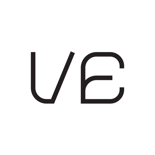 Fem Första Bokstaven Vektor Logotyp Ikon — Stock vektor