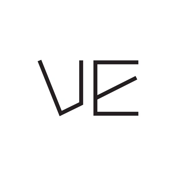 Ícone Logotipo Vetor Letra Inicial — Vetor de Stock