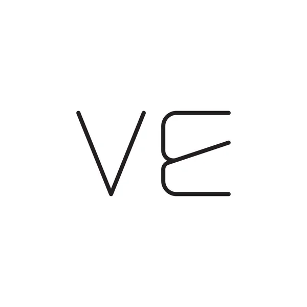 Ícone Logotipo Vetor Letra Inicial — Vetor de Stock