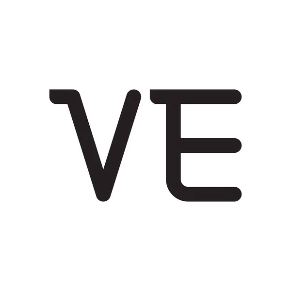 Ícone Logotipo Vetor Letra Inicial — Vetor de Stock