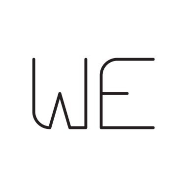 İlk harf vektör logo simgesi