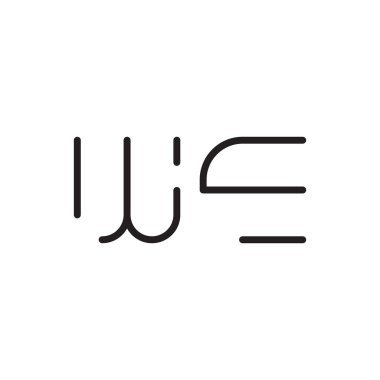 İlk harf vektör logo simgesi