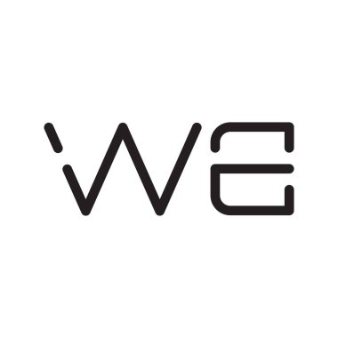 İlk harf vektör logo simgesi