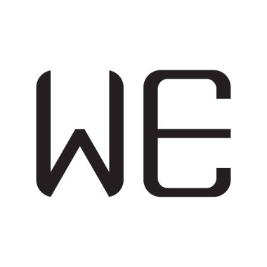 İlk harf vektör logo simgesi