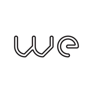 İlk harf vektör logo simgesi