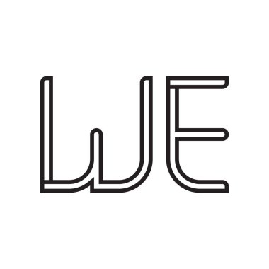 İlk harf vektör logo simgesi