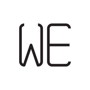 İlk harf vektör logo simgesi