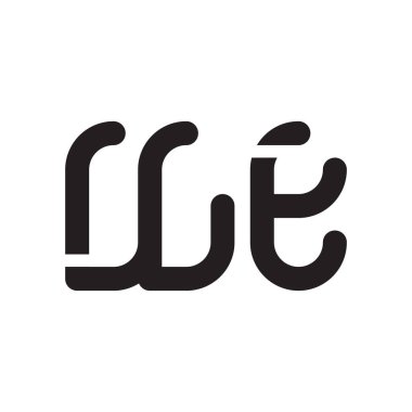 İlk harf vektör logo simgesi