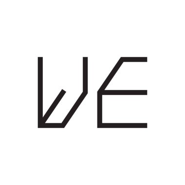 İlk harf vektör logo simgesi