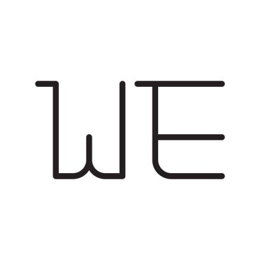 İlk harf vektör logo simgesi