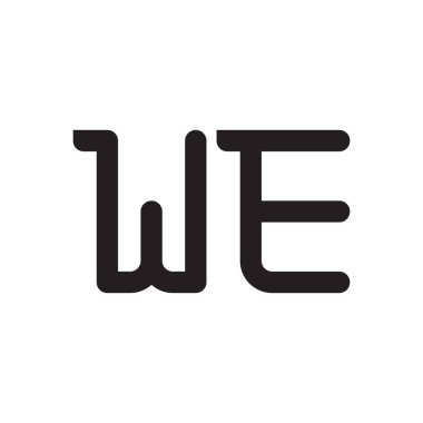 İlk harf vektör logo simgesi