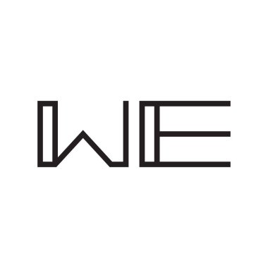 İlk harf vektör logo simgesi