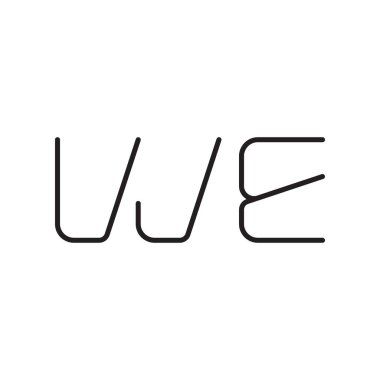 İlk harf vektör logo simgesi