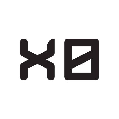 xb ilk harf vektör logo simgesi