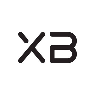 xb ilk harf vektör logo simgesi