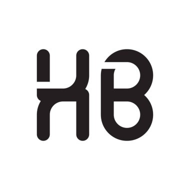 xb ilk harf vektör logo simgesi