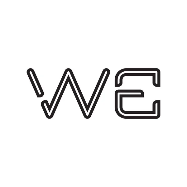 Początkowy Litera Wektor Logo Ikona — Wektor stockowy