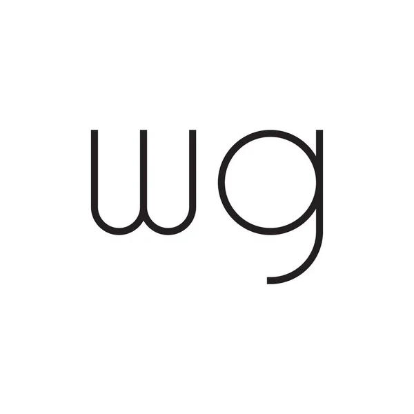 Wg初始字母向量图标 — 图库矢量图片