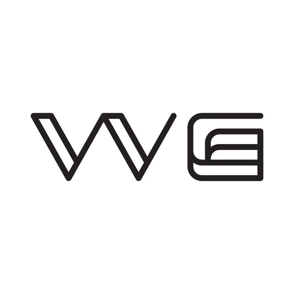 Początkowej Ikony Logo Wektora Litery — Wektor stockowy