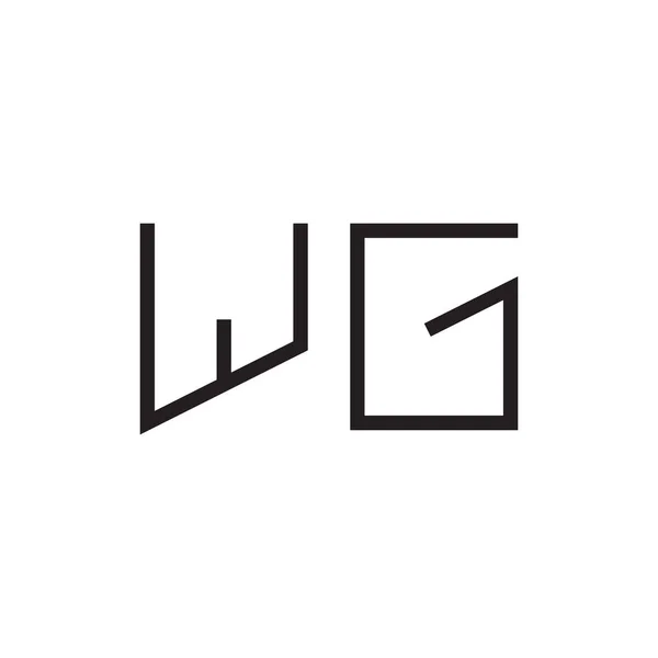 Wg初始字母向量图标 — 图库矢量图片
