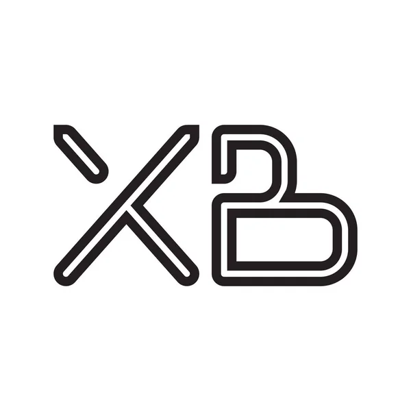 Xb初始字母向量图标 — 图库矢量图片