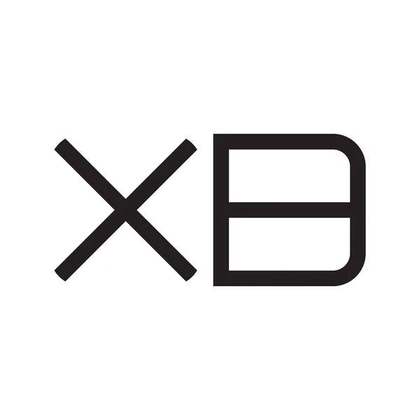 Xb初始字母向量图标 — 图库矢量图片