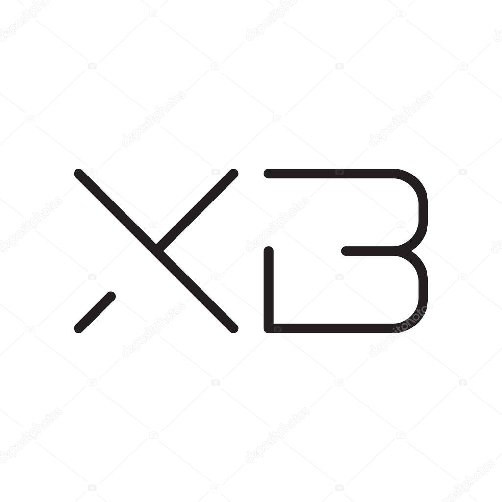 xb initial letter vector logo icon